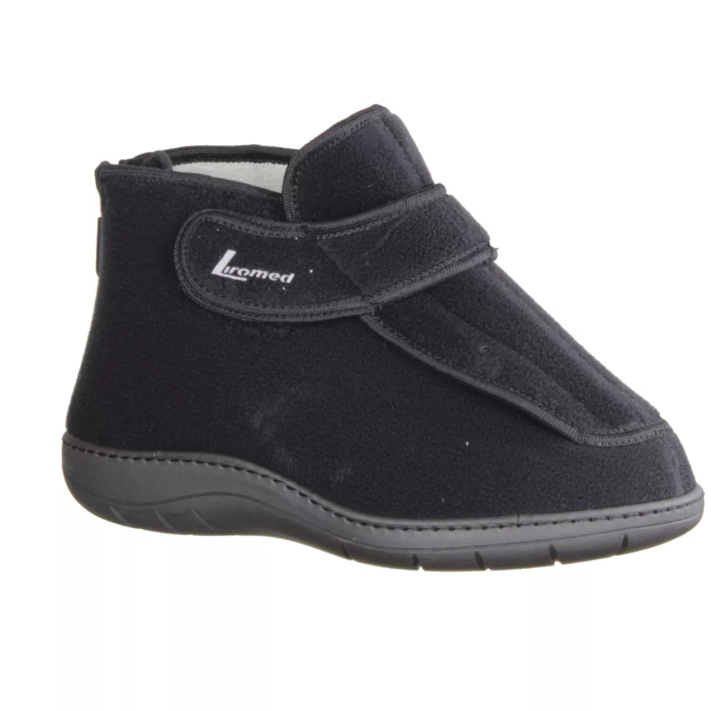 Liromed 478-20Z1 Verbandschuh in schwarz, Silberausstattung, Weite L