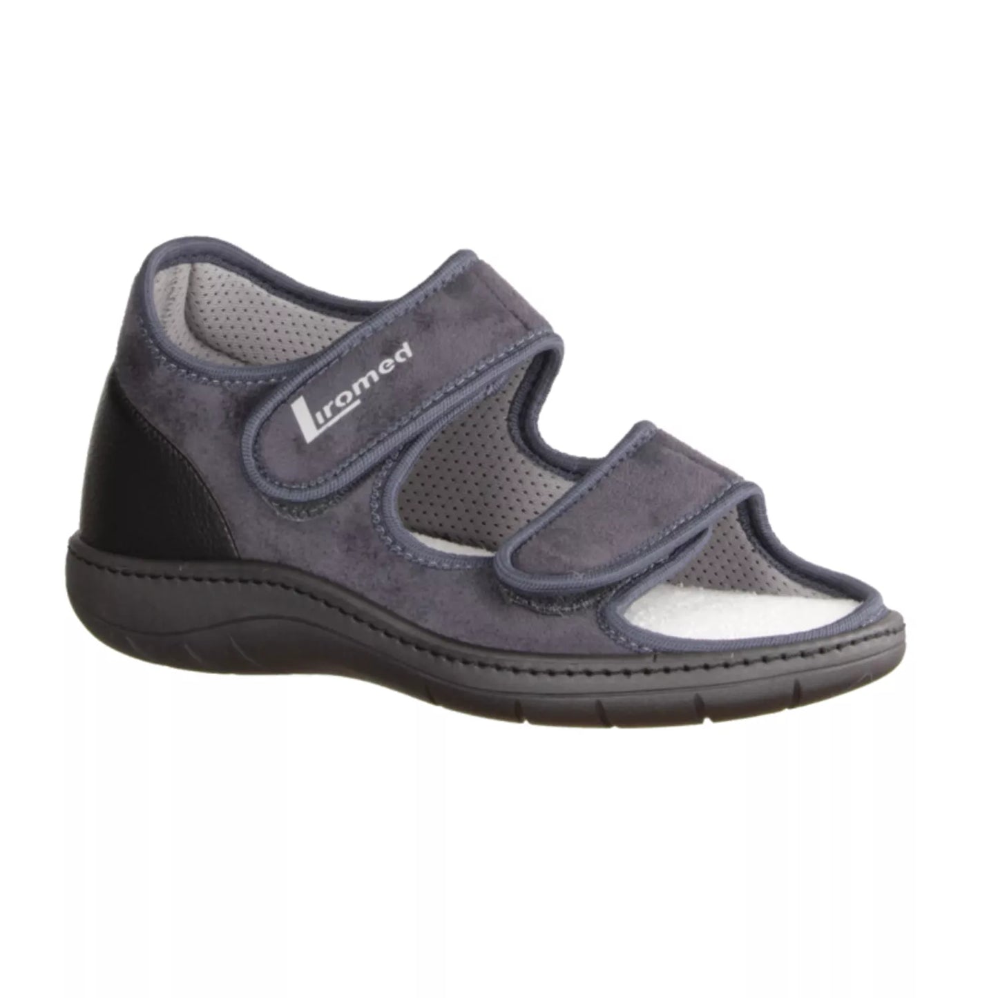Liromed 810 Verbandsandale in taubenblau, Airmesh-Futter, Weite L