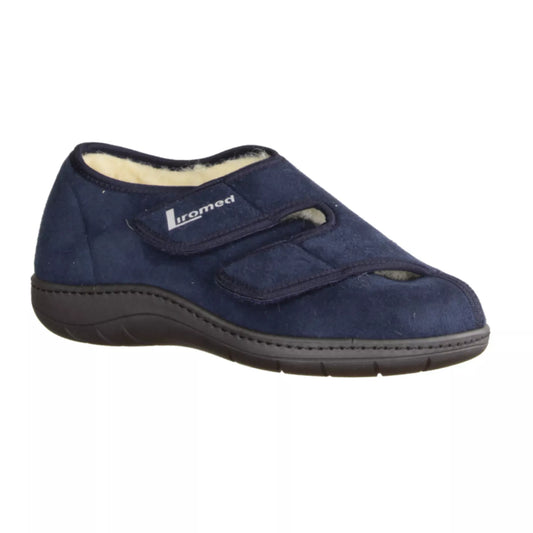 Liromed 476-3010 Verbandschuh in marine, Schurwolle, Weite L