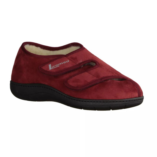Liromed 476-3012 Verbandschuh in bordo, Schurwolle, Weite L