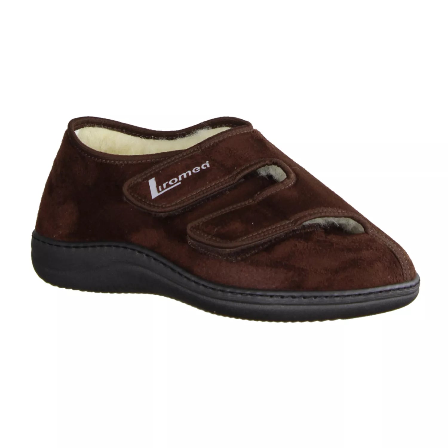 Liromed 476-3014 Verbandschuh in mocca, Schurwolle, Weite L