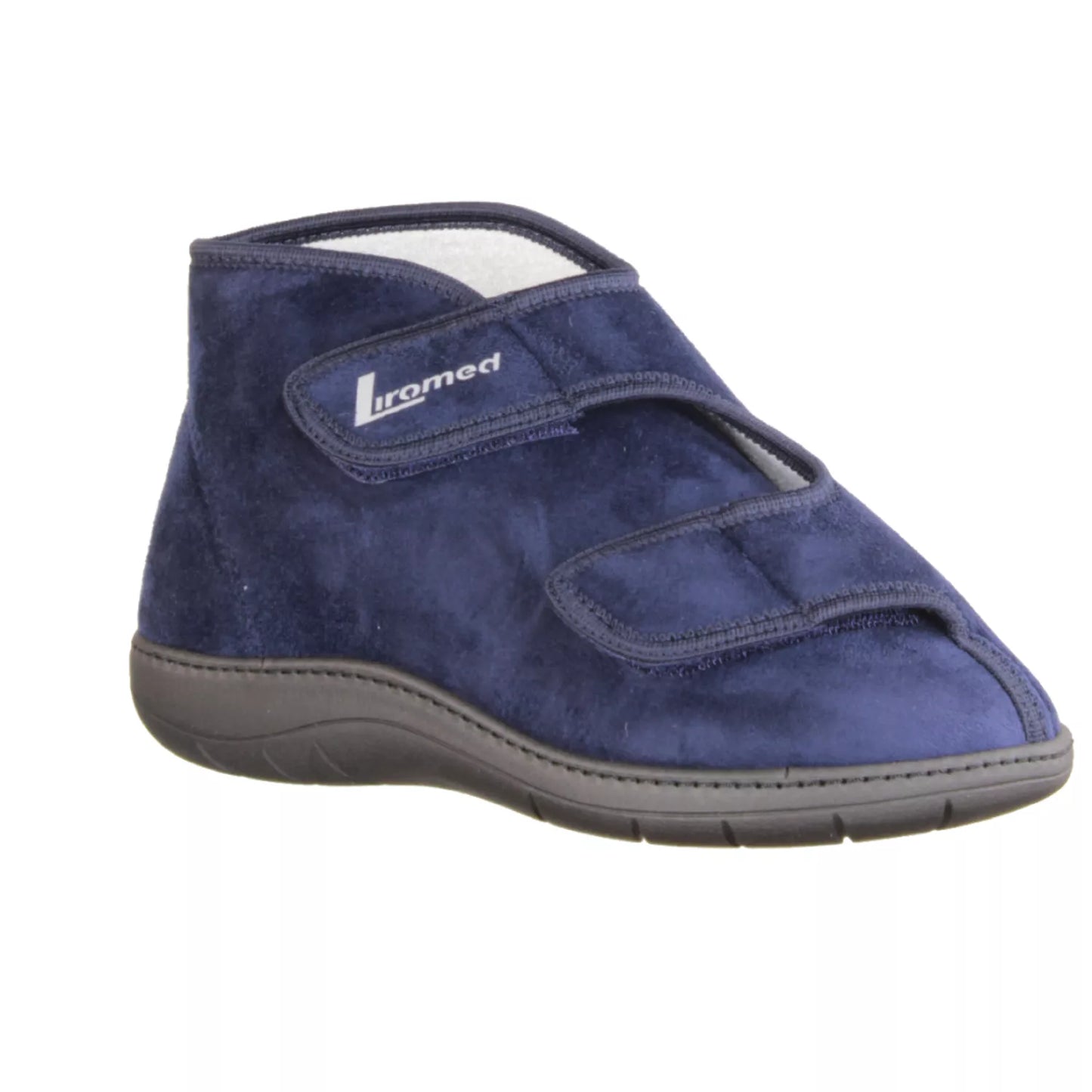 Liromed 477-20Z5 hoher Verbandschuh in marine, Frotteefutter, Weite L