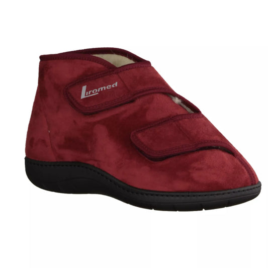 Liromed 477-3087 hoher Verbandschuh in bordo, Schurwolle, Weite L