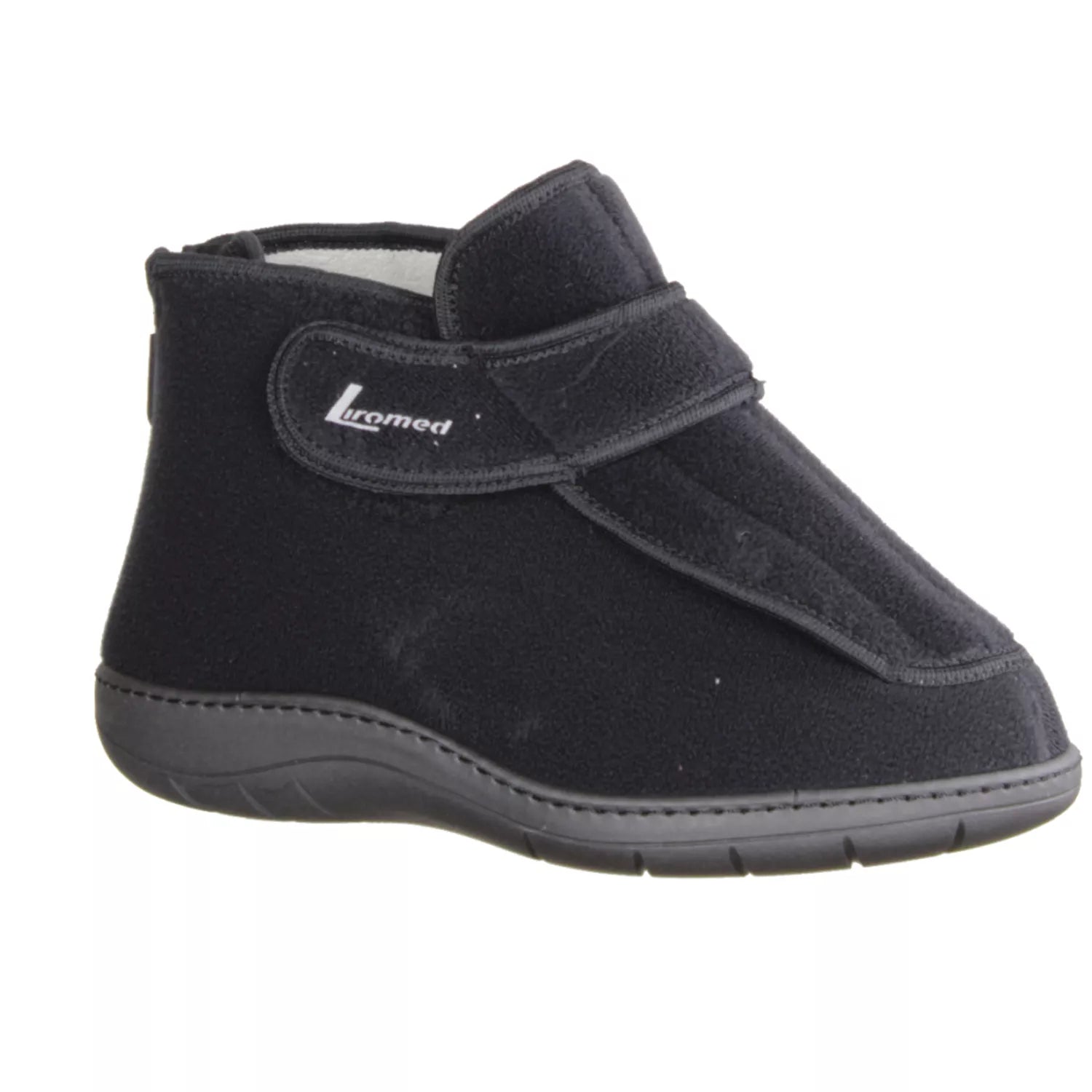 Liromed 478-20Z1 Verbandschuh in schwarz, Silberausstattung, Weite L