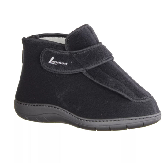 Liromed 478-20Z1 Verbandschuh in schwarz, Silberausstattung, Weite L