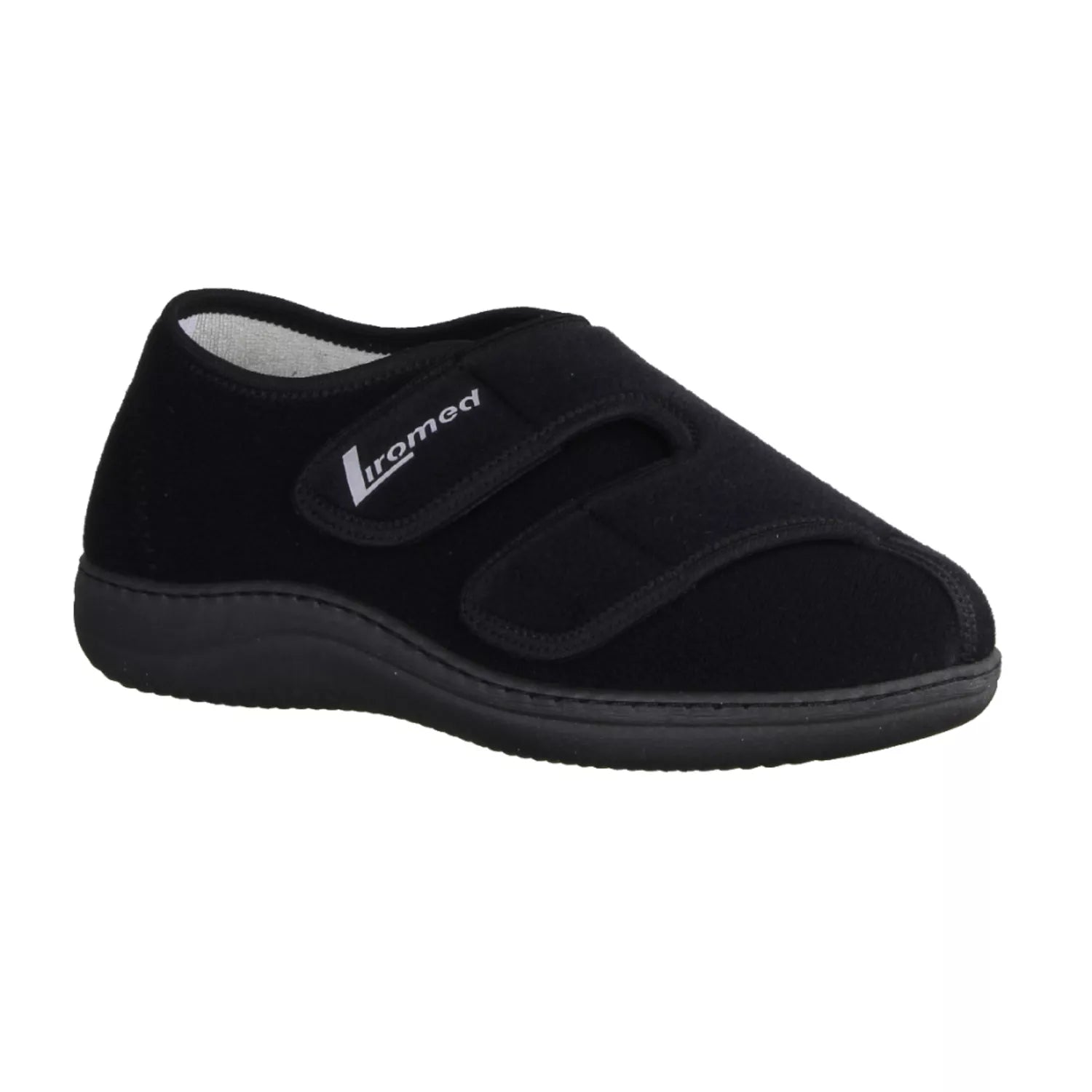Liromed 476-20Z1 Verbandschuh in schwarz, Silberausstattung, Weite L